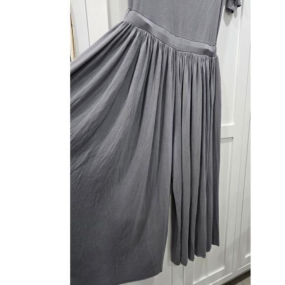 Free People Beach Gray Wide Leg Jumpsuit – Size Large - Picture 4 of 16